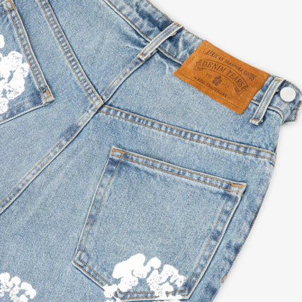 Denim Tears Jean Shorts 'The Cotton Wreath' Light Wash (SS24) | SOLE SERIOUSS [3]