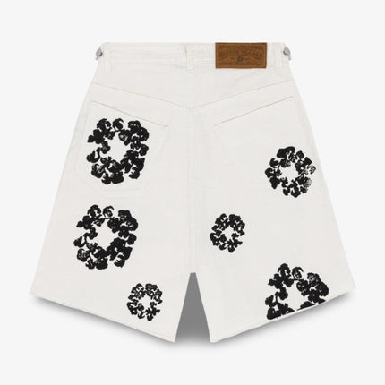 Denim Tears Jean Shorts 'The Cotton Wreath' White (SS24) - SOLE SERIOUSS (2)