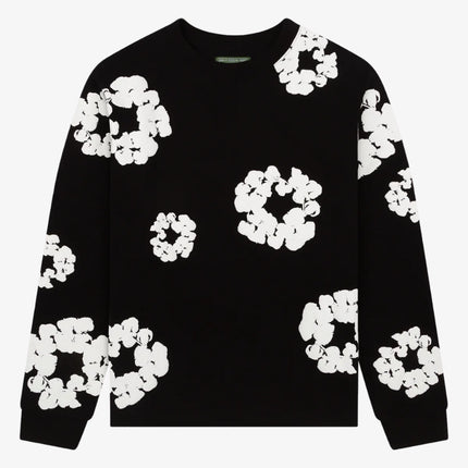 Denim Tears L/S Long Sleeve T-Shirt 'The Cotton Wreath' Black (FW24) | SOLE SERIOUSS [1]
