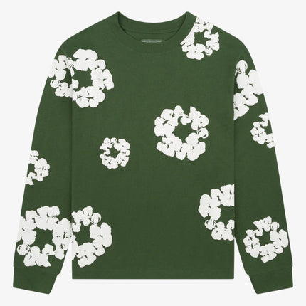Denim Tears L/S Long Sleeve T-Shirt 'The Cotton Wreath' Green (FW24) | SOLE SERIOUSS [1]