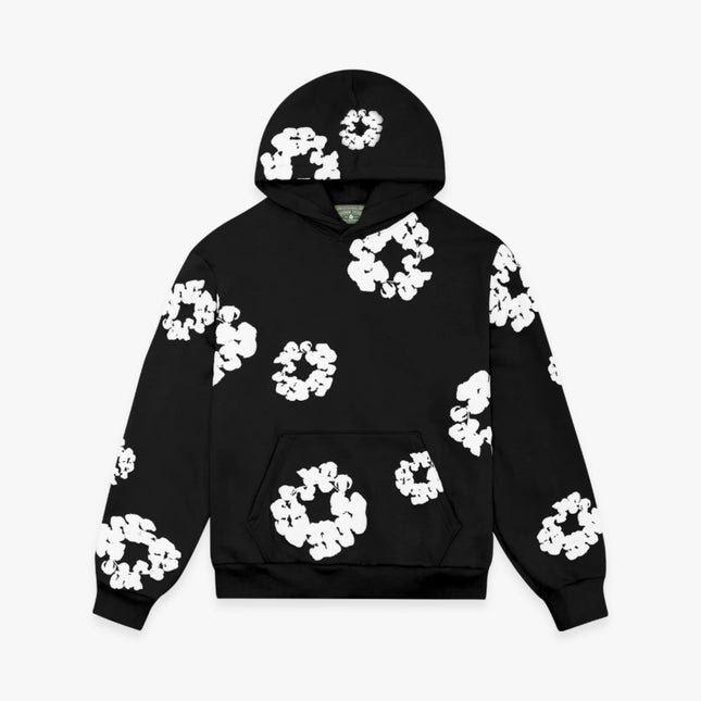 Denim Tears Pullover Hooded Sweatshirt 'The Cotton Wreath' Black (FW23) 301-010-30 - SOLE SERIOUSS (1)