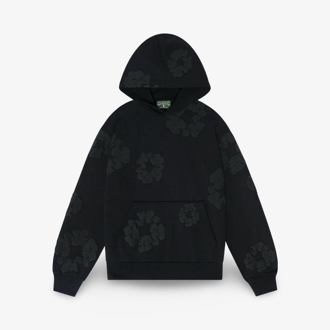 Denim Tears Pullover Hooded Sweatshirt 'The Cotton Wreath Monochrome' Black SS24 - Atelier-lumieres Cheap Sneakers Sales Online (1)