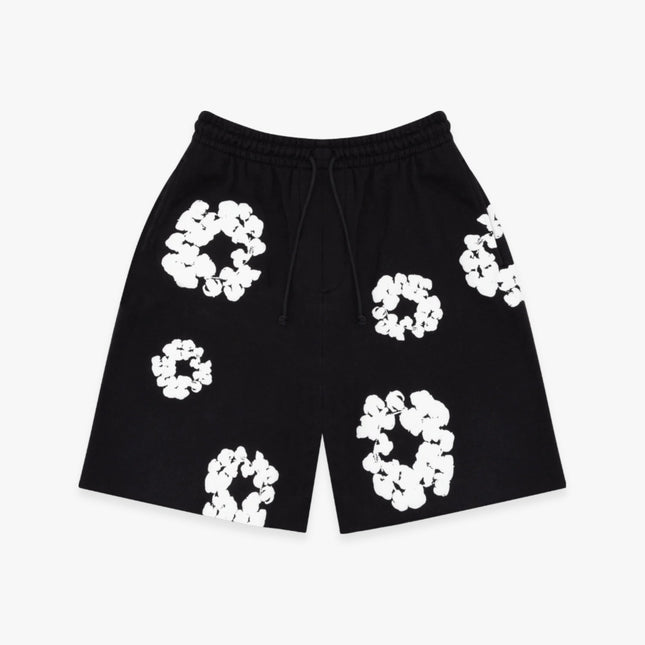 Denim Tears Shorts 'The Cotton Wreath' Black (FW23) 402-010-30 - SOLE SERIOUSS (1)