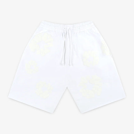 Denim Tears Shorts 'The Cotton Wreath Monochrome' White (SS24) SS24CR007 - SOLE SERIOUSS (1)