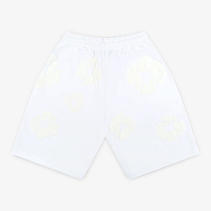 Denim Tears Shorts 'The Cotton Wreath Monochrome' White (SS24) SS24CR007 - SOLE SERIOUSS (2)