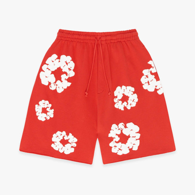 Denim Tears Shorts 'The Cotton Wreath' Red (FW23) 402-300-30 - SOLE SERIOUSS (1)