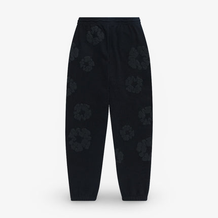 Denim Tears Sweatpants 'The Cotton Wreath Monochrome' Black (SS24) | SOLE SERIOUSS [2]