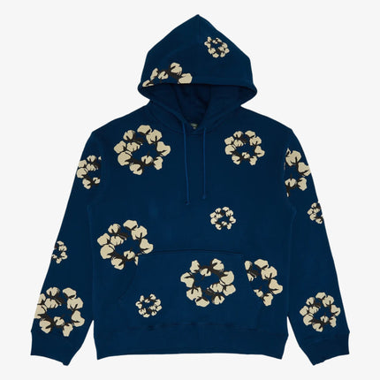 Denim Tears x CPFM / Cactus Plant Flea Market 'Wreath' Pullover Hooded Sweatshirt Navy Blue (FW24) | SOLE SERIOUSS [1]