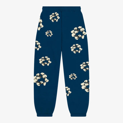 Denim Tears x CPFM / Cactus Plant Flea Market 'Wreath' Sweatpants Navy Blue (FW24) | SOLE SERIOUSS [2]