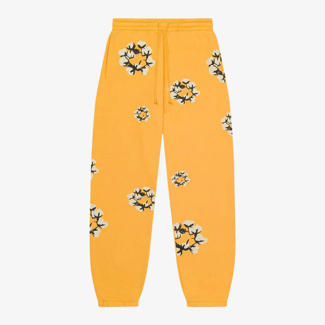 Denim Tears x CPFM / Cactus Plant Flea Market 'Wreath' Sweatpants Yellow (FW24) | SOLE SERIOUSS [1]