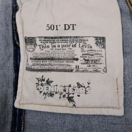 Denim Tears x Levi's 501 Jeans ‘The Cotton Wreath’ Light Wash (SS21) DT501-002-30 - SOLE SERIOUSS (6)