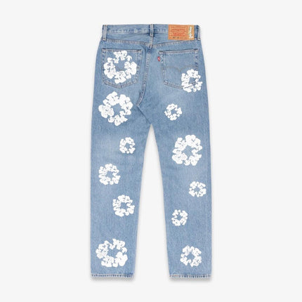 Denim Tears x Levi's 501 Jeans 'The Cotton Wreath' Light Wash (SS21) | SOLE SERIOUSS [2]