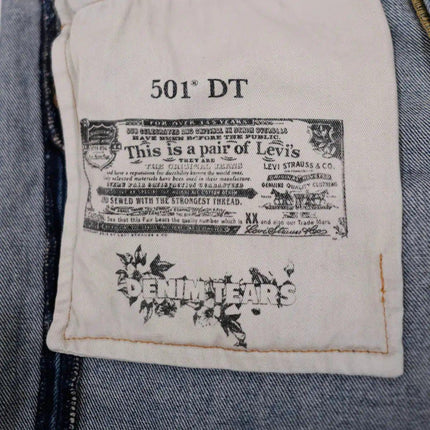 Denim Tears x Levi's 501 Jeans 'The Cotton Wreath' Light Wash (SS21) | SOLE SERIOUSS [6]