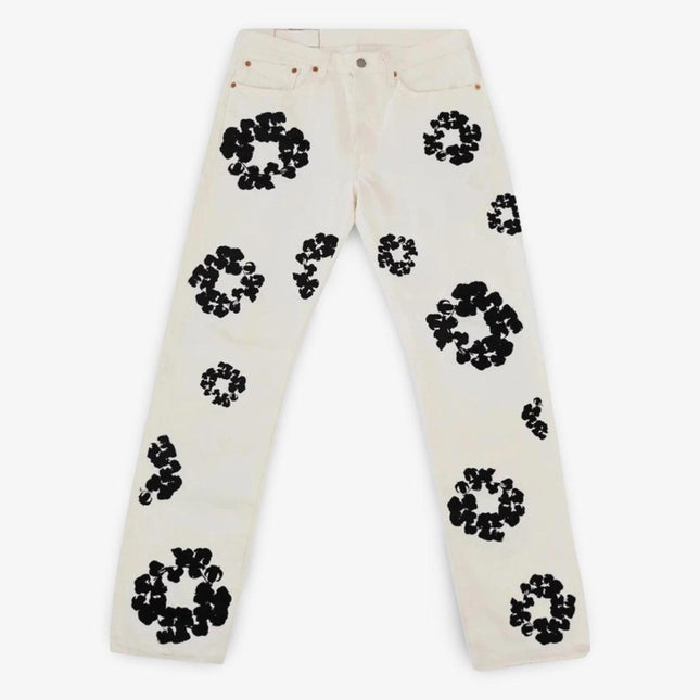 Denim Tears x Levi's 501 Jeans ‘The Cotton Wreath’ White (SS21) DT501-004-30 - SOLE SERIOUSS (1)