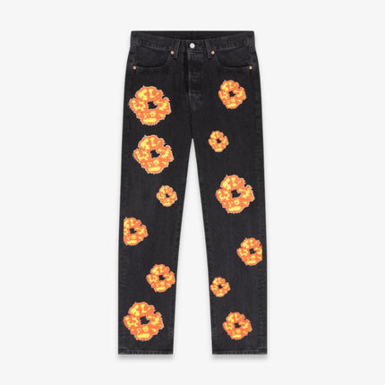 Denim Tears x Offset x Levi's 501 Jeans 'The Cotton Wreath' Black (FW23) | SOLE SERIOUSS [1]