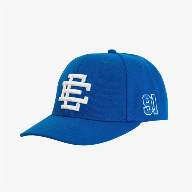 Eric Emanuel EE '91' 3D Embroidered Basic 6-Panel Structured Snapback Hat Blue / White (FW24) | SOLE SERIOUSS [1]