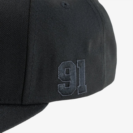 Eric Emanuel EE '91' 3D Embroidered Basic Snapback Hat Black - SOLE SERIOUSS (4)