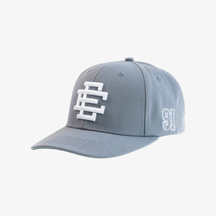 Eric Emanuel EE '91' 3D Embroidered Basic Snapback Hat Gray / White - SOLE SERIOUSS (1)