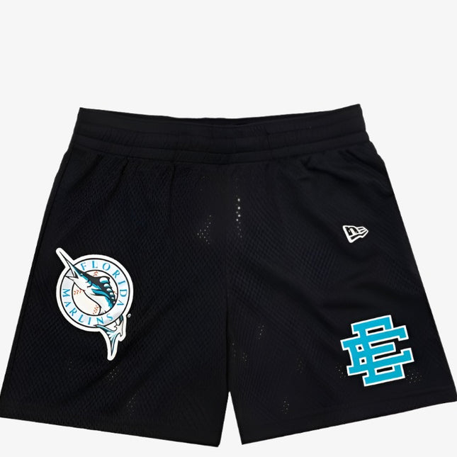 Eric Emanuel x New Era x MLB EE Basic Short 'Florida Marlins' Black (SS21) - SOLE SERIOUSS (1)