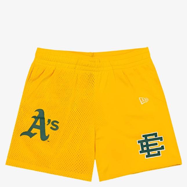 Eric Emanuel x New Era x MLB EE Basic Short 'Oakland Athletics' Yellow (SS21) - SOLE SERIOUSS (1)