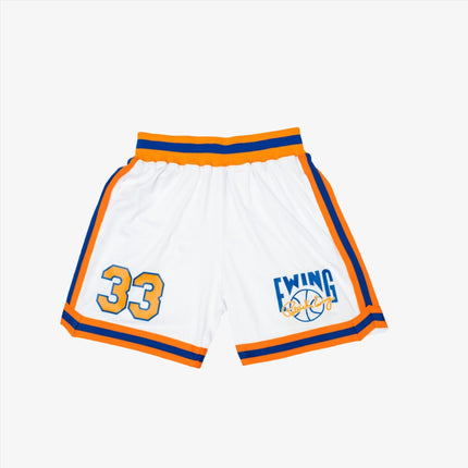 Ewing Athletics 'NYC New York Knicks' #33 Basketball Shorts White - SOLE SERIOUSS (1)