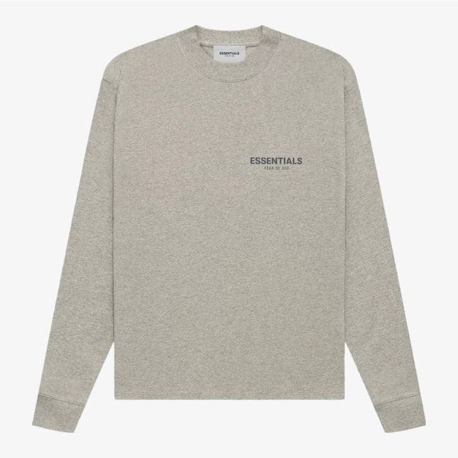 Fear of God Essentials Core L/S T-Shirt Dark Heather Oatmeal (FW21) 125SU212081F - SOLE SERIOUSS (1)