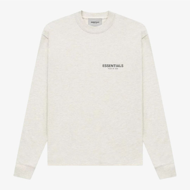 Fear of God Essentials Core L/S T-Shirt Light Heather Oatmeal (FW21) 125SU212082F - SOLE SERIOUSS (1)