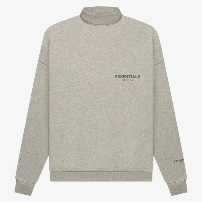 Fear of God Essentials Core Pullover Mockneck Dark Heather Oatmeal (FW21) 192SU212101F - SOLE SERIOUSS (1)