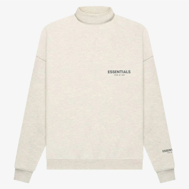 Fear of God Essentials Core Pullover Mockneck Light Heather Oatmeal (FW21) 192SU212102F - SOLE SERIOUSS (1)