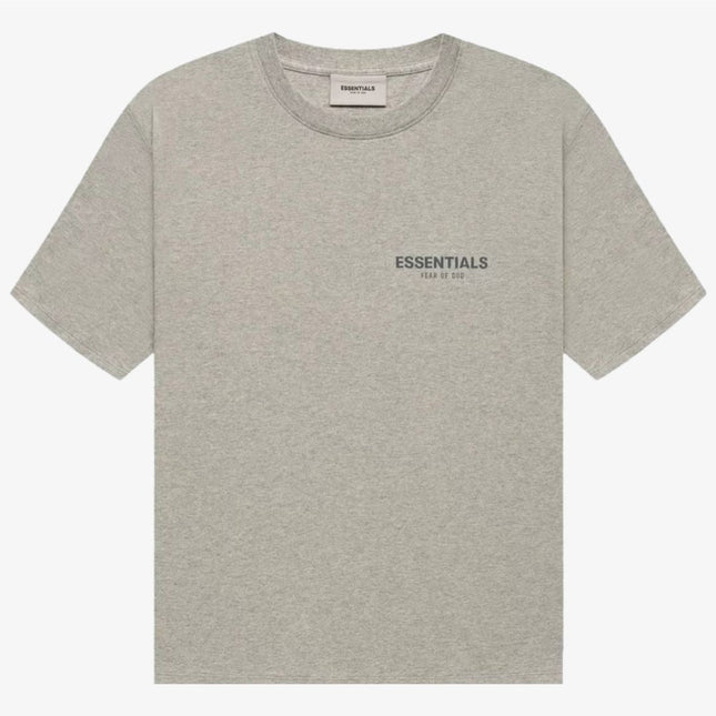 Fear of God Essentials Core T-Shirt Dark Heather Oatmeal (FW21) 125SU212061F - SOLE SERIOUSS (1)