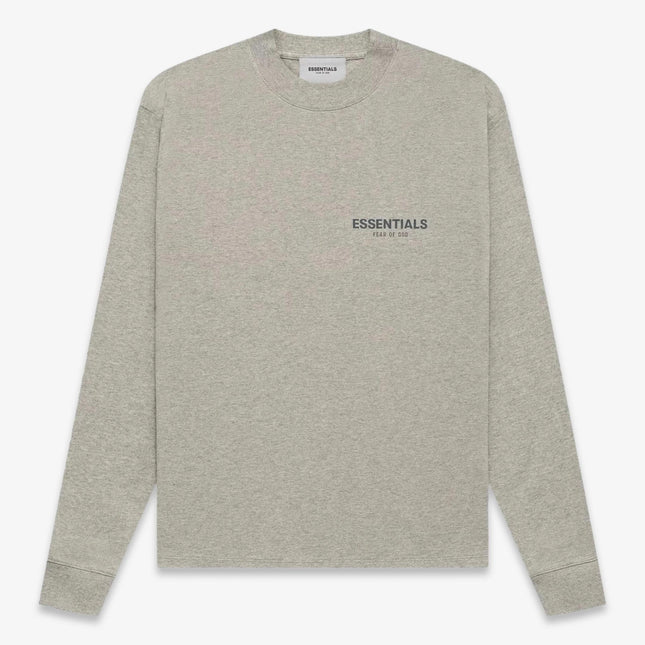 Fear of God Essentials L/S T-Shirt Dark Heather Oatmeal (SS21) 125SU212081F - SOLE SERIOUSS (1)