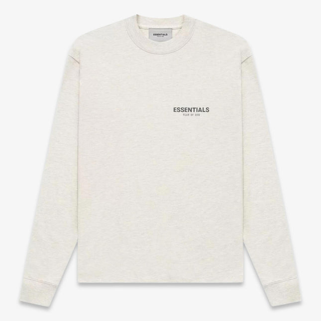 Fear of God Essentials L/S T-Shirt Light Heather Oatmeal (SS21) 125BT212072F - SOLE SERIOUSS (1)