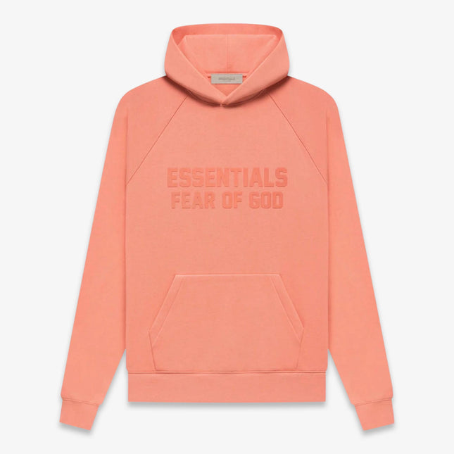 Fear of God Essentials Pullover Hoodie Coral (FW22) 192SU222052F - SOLE SERIOUSS (1)