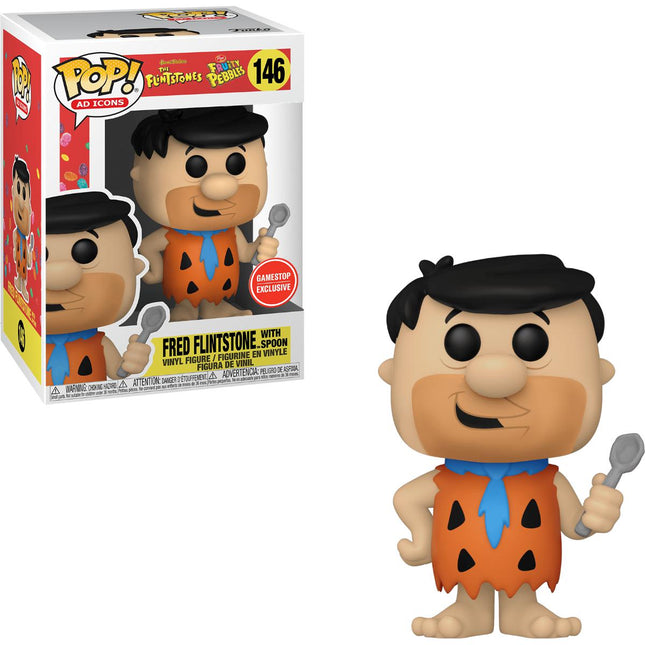 Funko Pop! Ad Icons x Post x The Flintstones x Fruity Pebbles 'Fred Flintstone with Spoon' #146 (GameStop Exclusive) - SOLE SERIOUSS (1)