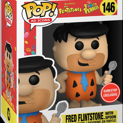 Funko Pop! Ad Icons x Post x The Flintstones x Fruity Pebbles 'Fred Flintstone with Spoon' #146 (GameStop Exclusive) - SOLE SERIOUSS (2)