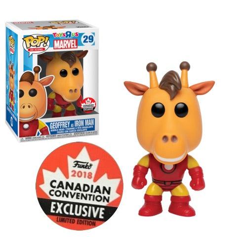 Funko Pop! Ad Icons x Toys R Us x Marvel 'Geoffrey as Iron Man' #29 (Canadian Convention Exclusive) - SOLE SERIOUSS (1)