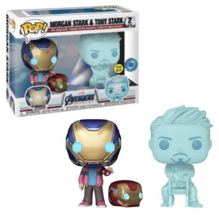 Funko Pop! x Disney x Marvel Avengers Endgame 'Morgan Stark & Tony Stark' 2-Pack (Pop In A Box Exclusive) Bobble-Head - SOLE SERIOUSS (1)