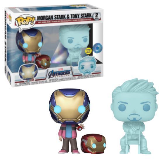 Funko Pop! x Disney x Marvel Avengers Endgame 'Morgan Stark & Tony Stark' 2-Pack (Pop In A Box Exclusive) Bobble-Head - SOLE SERIOUSS (1)