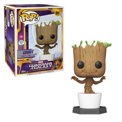 Funko Pop! x Disney x Marvel Guardians of the Galaxy 'Groot' (Flocked) #01 18" (Funko Shop Exclusive) - SOLE SERIOUSS (1)