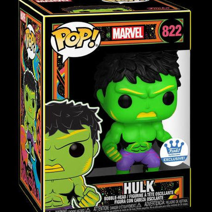 Funko Pop! x Disney x Marvel 'Hulk' (Blacklight) #822 (Funko Shop Exclusive) Bobble-Head - SOLE SERIOUSS (2)