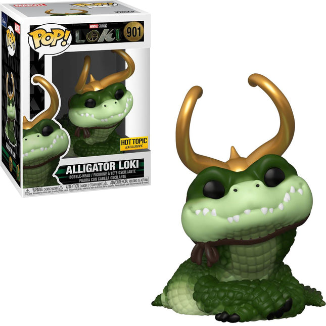 Funko Pop! x Disney x Marvel Loki 'Alligator Loki' #901 (Hot Topic Exclusive) Bobble-Head - SOLE SERIOUSS (1)