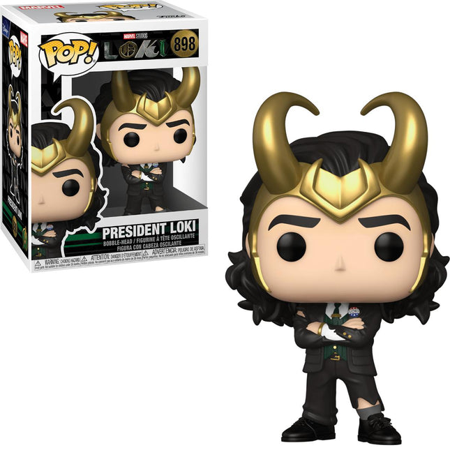 Funko Pop! x Disney x Marvel Loki 'President Loki' #898 Bobble-Head - SOLE SERIOUSS (1)