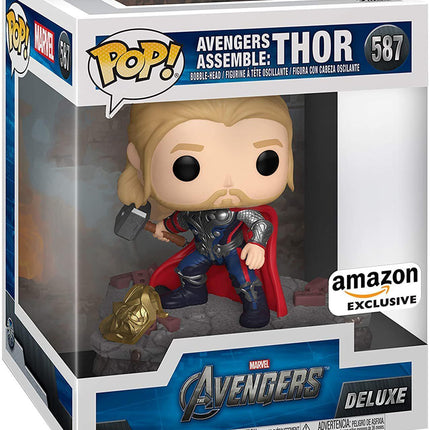 Funko Pop! x Disney x Marvel The Avengers 'Avengers Assemble: Thor' #587 (Amazon Exclusive) Bobble-Head - SOLE SERIOUSS (2)