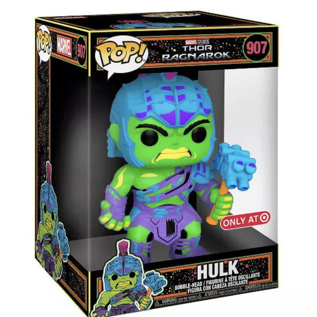 Funko Pop! x Disney x Marvel Thor Ragnarok 'Hulk' (Black Light) #907 (Target Exclusive) Bobble-Head - SOLE SERIOUSS (1)