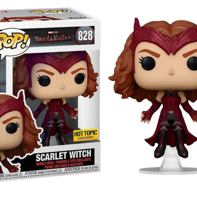 Funko Pop! x Disney x Marvel WandaVision 'Scarlet Witch' #828 (Hot Topic Exclusive) Bobble-Head - Atelier-lumieres Cheap Sneakers Sales Online (1)