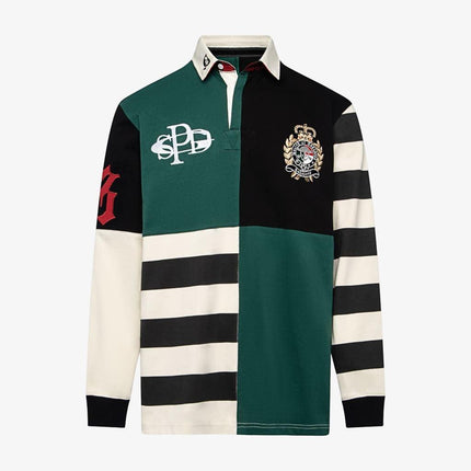 Godspeed 'Nostalgia' Union Rugby L/S Shirt Black / Green - SOLE SERIOUSS (1)