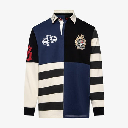 Godspeed 'Nostalgia' Union Rugby L/S Shirt Black / Navy Blue - SOLE SERIOUSS (1)