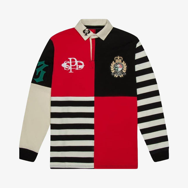 Godspeed 'Nostalgia' Union Rugby L/S Shirt Black / Red - SOLE SERIOUSS (1)