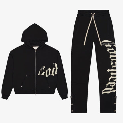 Godspeed 'OG Logo' 400 GSM French Terry Sweatsuit Black (Hoodie & Sweatpants) - SOLE SERIOUSS (1)