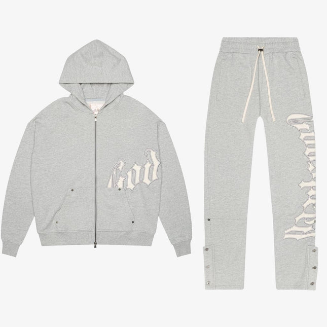 GODSPEED 'OG Logo' 400 GSM French Terry Sweatsuit Heather Grey (Hoodie & Sweatpants) - Atelier-lumieres Cheap Sneakers Sales Online (1)